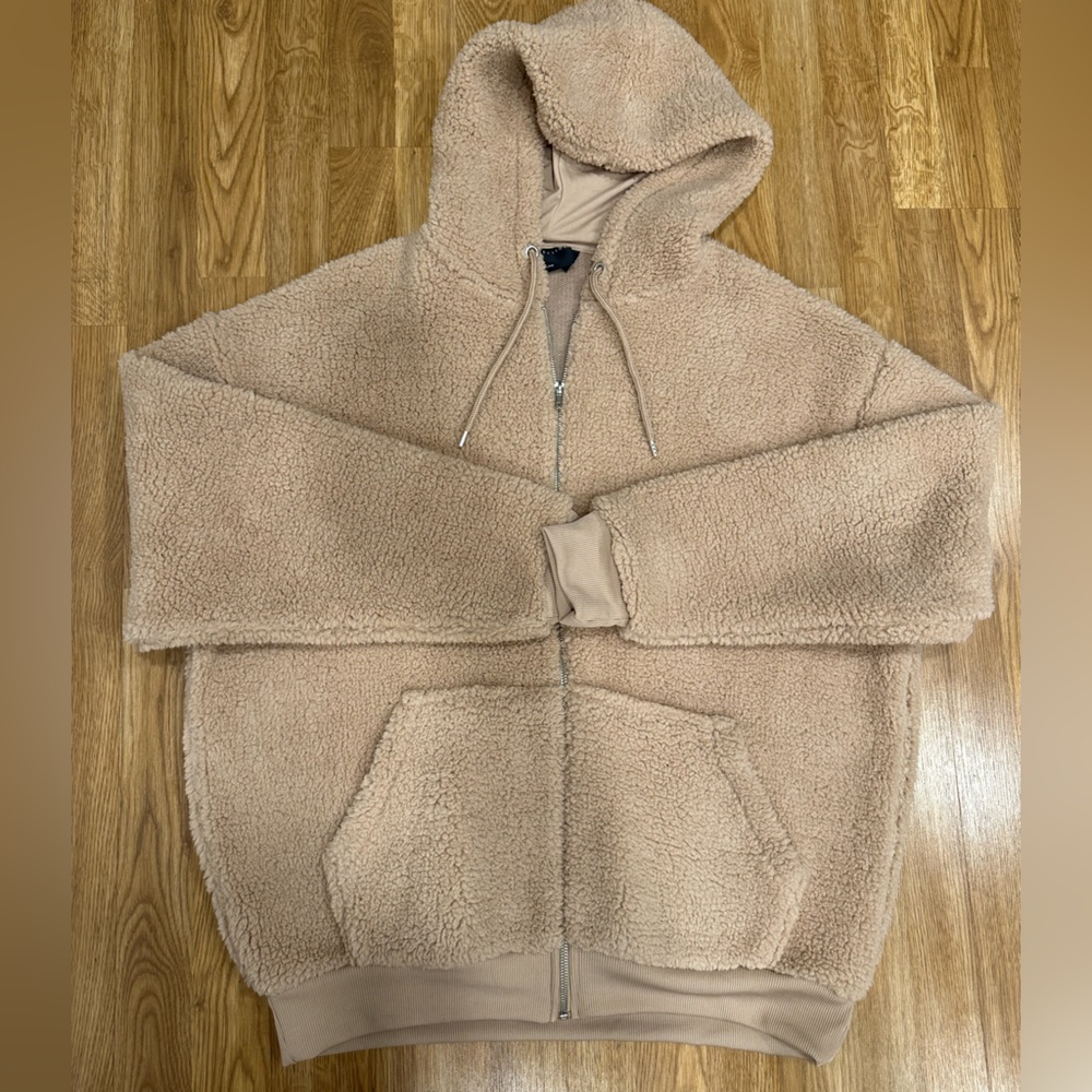 Unisex Teddy Bear Plush Sherpa Hoodie